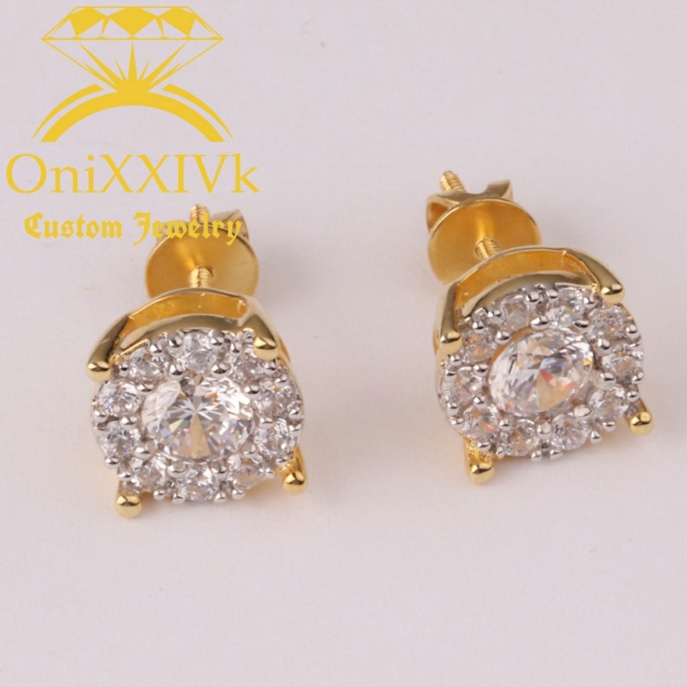 Iced Out Custom Studded Earrings